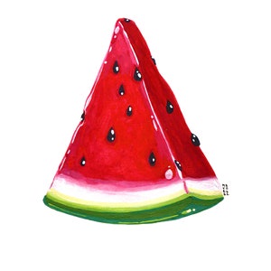 Watermelon, Original Watercolor Painting