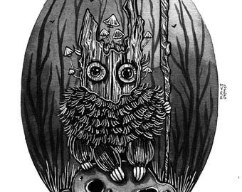 Sprite | Original Ink Drawing