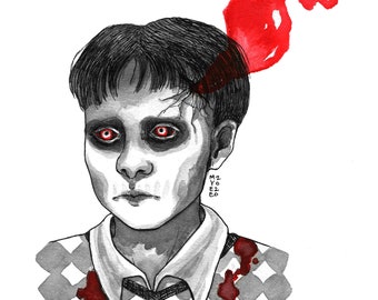 Santi, Original Ink Drawing