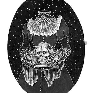 Devious Dining | Original Ink Drawing