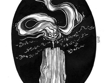 Candlelight | Original Ink Drawing
