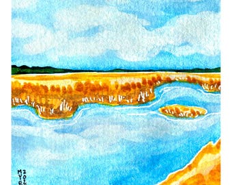 Cumberland Island National Seashore, Georgia | Original Watercolor Painting