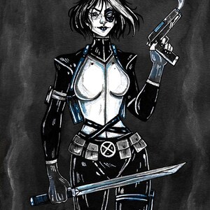 Domino | Original Ink Drawing
