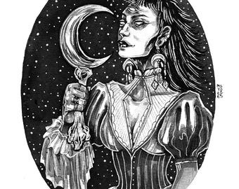 Witch | Original Ink Drawing