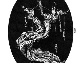 Sacred Space | Original Ink Drawing