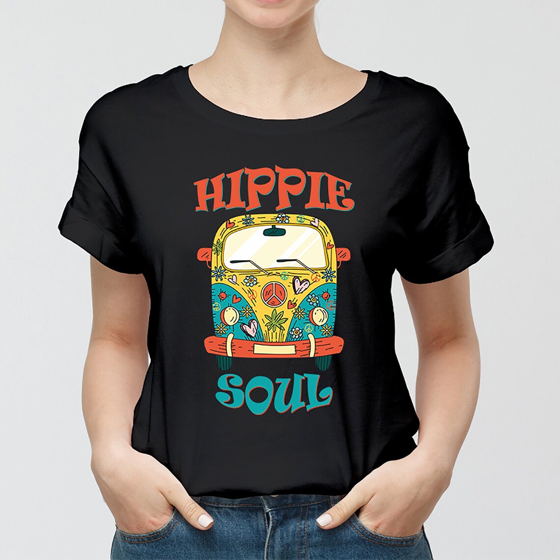Hippie Soul Shirt Hippie t shirt Novelty t shirts Hippie Shirt | Etsy