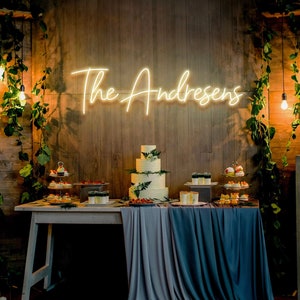 CA Neon Wedding Sign Custom Wedding Decor, Neon Sign Wedding Wall decor, Wedding Neon Lights Personalized Gift, Wedding Sign Engagement Gift