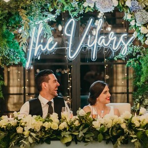 CA Neon Wedding Sign Custom Wedding Decor, Neon Sign Wedding Wall decor, Wedding Neon Lights Personalized Gift, Wedding Sign Engagement Gift