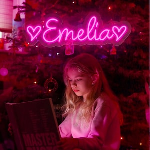 Custom Name Neon Sign,Baby Birthday Party Gift,Kid Room Decorations Toy,Home Wall Decor,Led Signage,Christmas Sign,Personalized Gift for Her