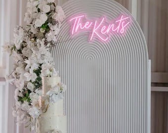 Custom Wedding Neon Sign, LED Wedding Sign with free dimmer, Battery Operated Neon Sign, Last Name Neon Sign, Mr & Mrs Neon Sign
