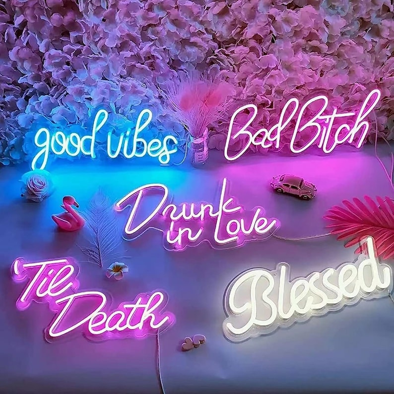 Custom Neon Sign Neon Sign Wedding Neon Sign Led Neon Etsy