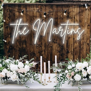 Enseigne néon personnalisée, Enseigne néon personnalisée à piles, Enseigne néon personnalisée pour mariage, Enseigne néon personnalisée, Enseigne néon LED personnalisée pour mariage