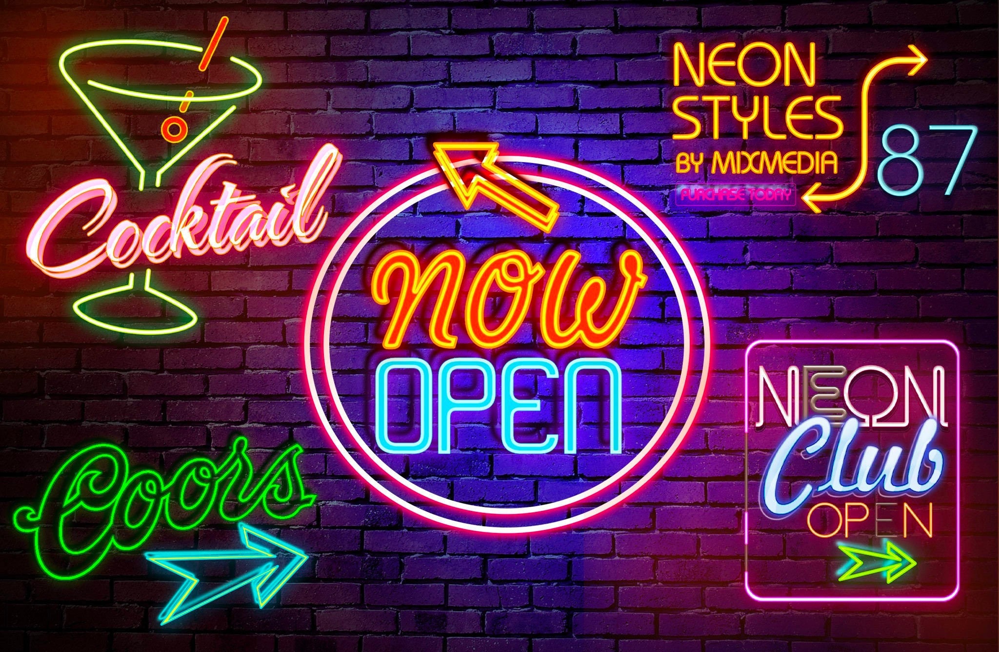 Custom Bar Open Neon Sign, Open Neon Signs for Bar/pub, Neon Open 