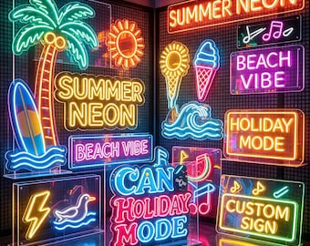 Custom Logo Neon Sign Wall Decor, UV Printed Personalized Brand Light, Waterproof Outdoor Sign, Gift for Business Owners, Home Decor Sign