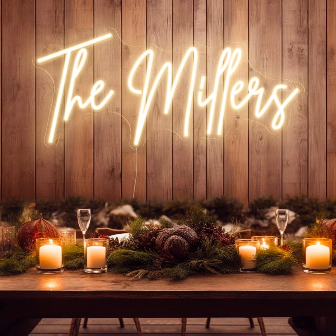 Custom Neon Sign Battery Operated Neon Wedding Neon Sign Etsy UK