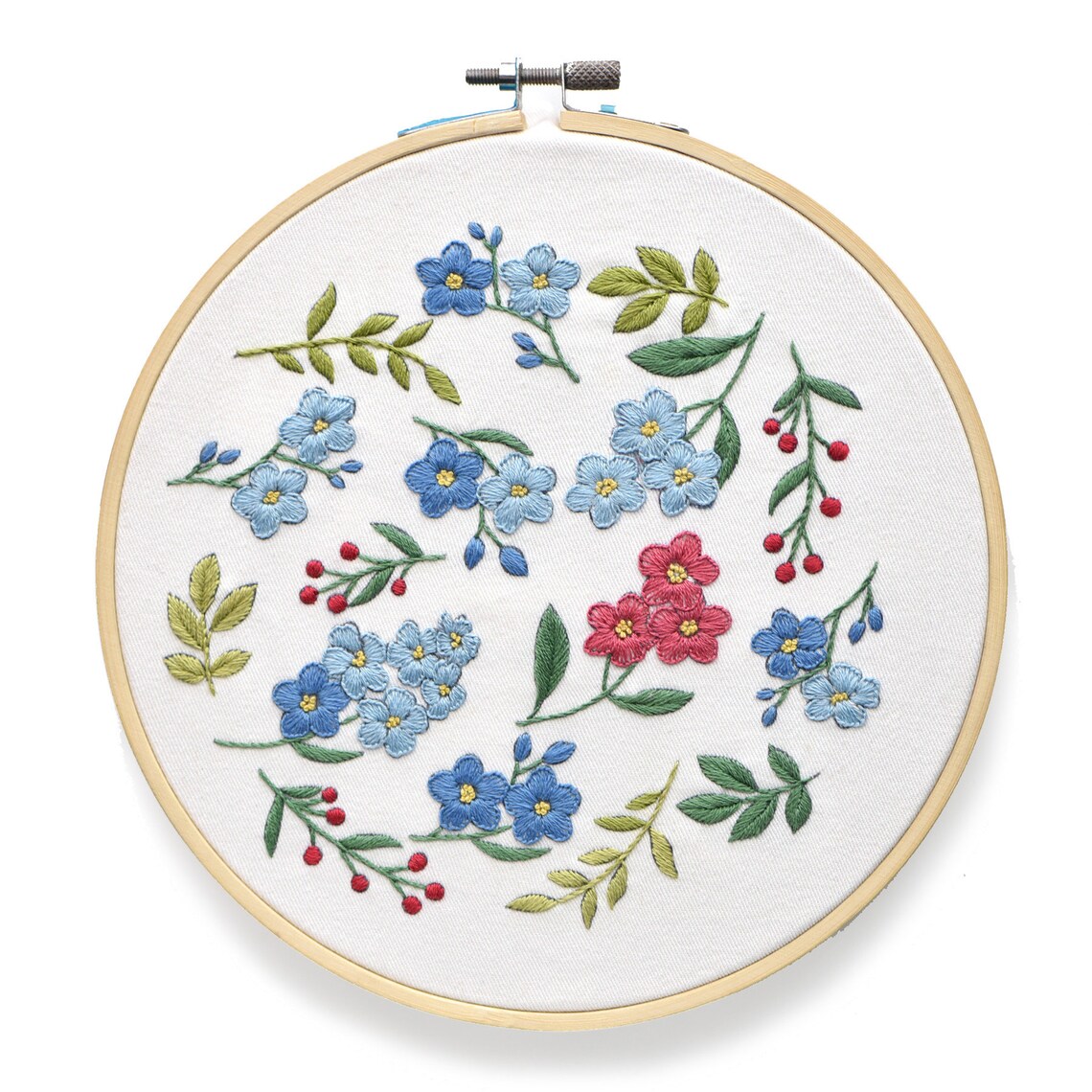 Flower Embroidery Kit For Beginner New Etsy