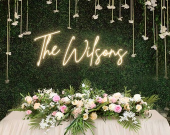 CA Wedding Neon Sign Custom Wedding Decor, Neon Wedding Sign Wall decor, Name Neon Sign Wedding Backdrop, Custom Led Sign Personalized Gifts