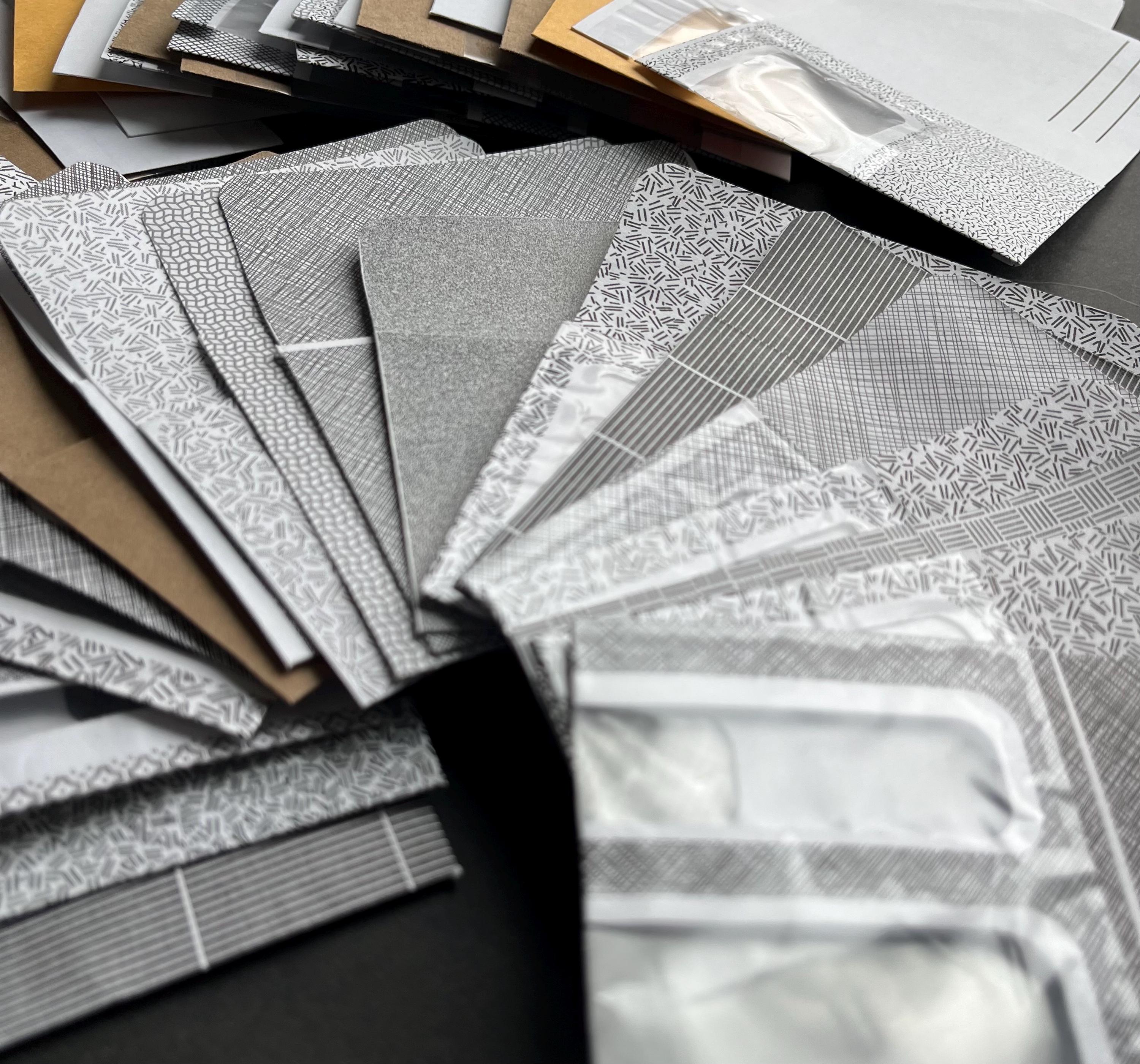 Security Envelope Library Pockets: Handmade Junk Journal Ephemera - Set ...