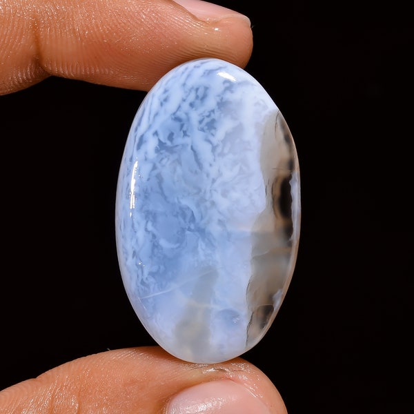 Attractive Top Grade Quality 100% Natural Owyhee Blue Opal Oval Shape Cabochon Loose Gemstone For Making Jewelry