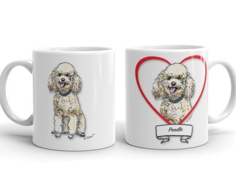 Poodle Mug | Poodle | Poodles | Poodle gift | Dog art | Poodles mug | Poodle Dog Mom | Poodle art
