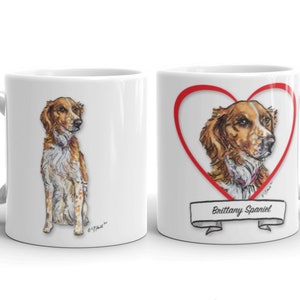 Brittany Spaniel Mug | Brittany Spaniel art | Brittany Spaniel | Dog art | Brittany Spaniel gift | Brittany Spaniel Mom