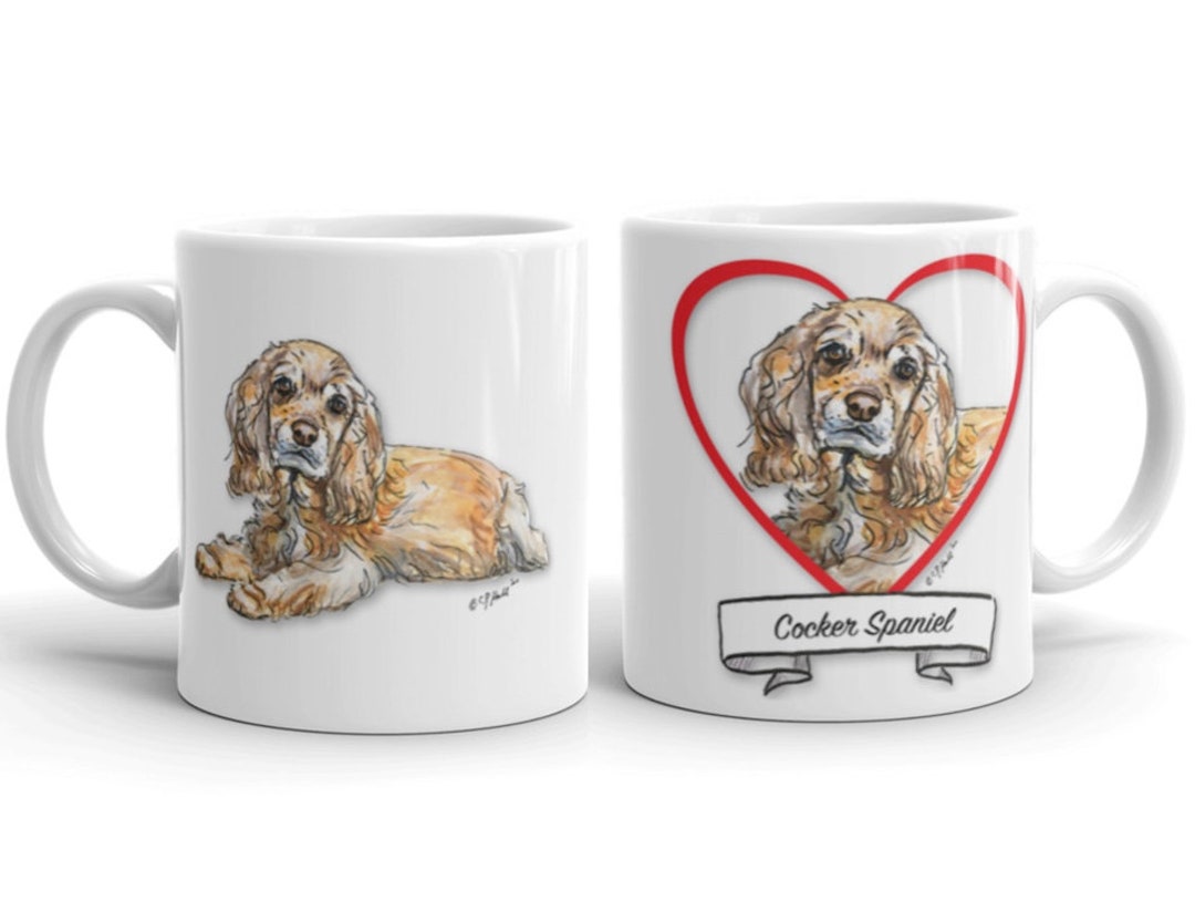Life is better with a Brown Cocker Spaniel dog mug (Illustrated collection) Mrs Henri's