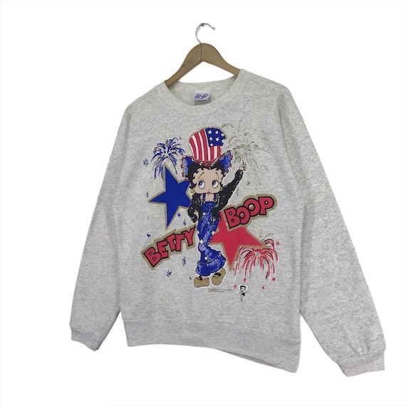 Vintage 90s Betty Boop Sweatshirt Crewneck Spello… - image 3
