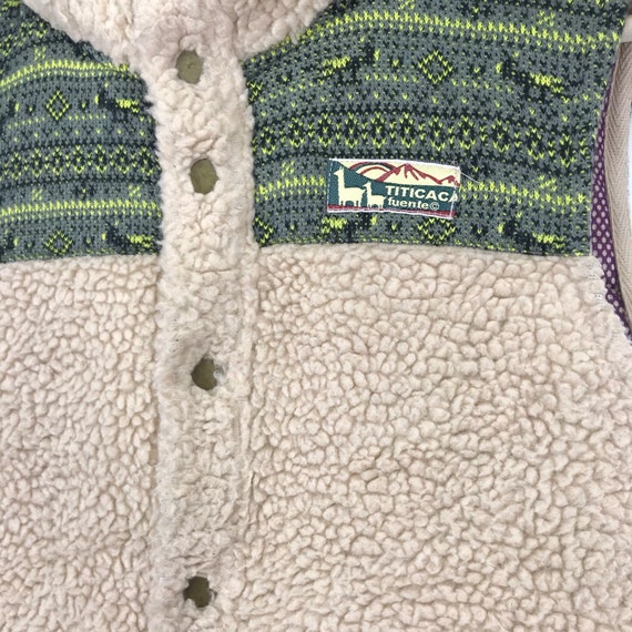 Vintage 90’s Titicaca Deep Pile Fleece Hoodie Zip… - image 7