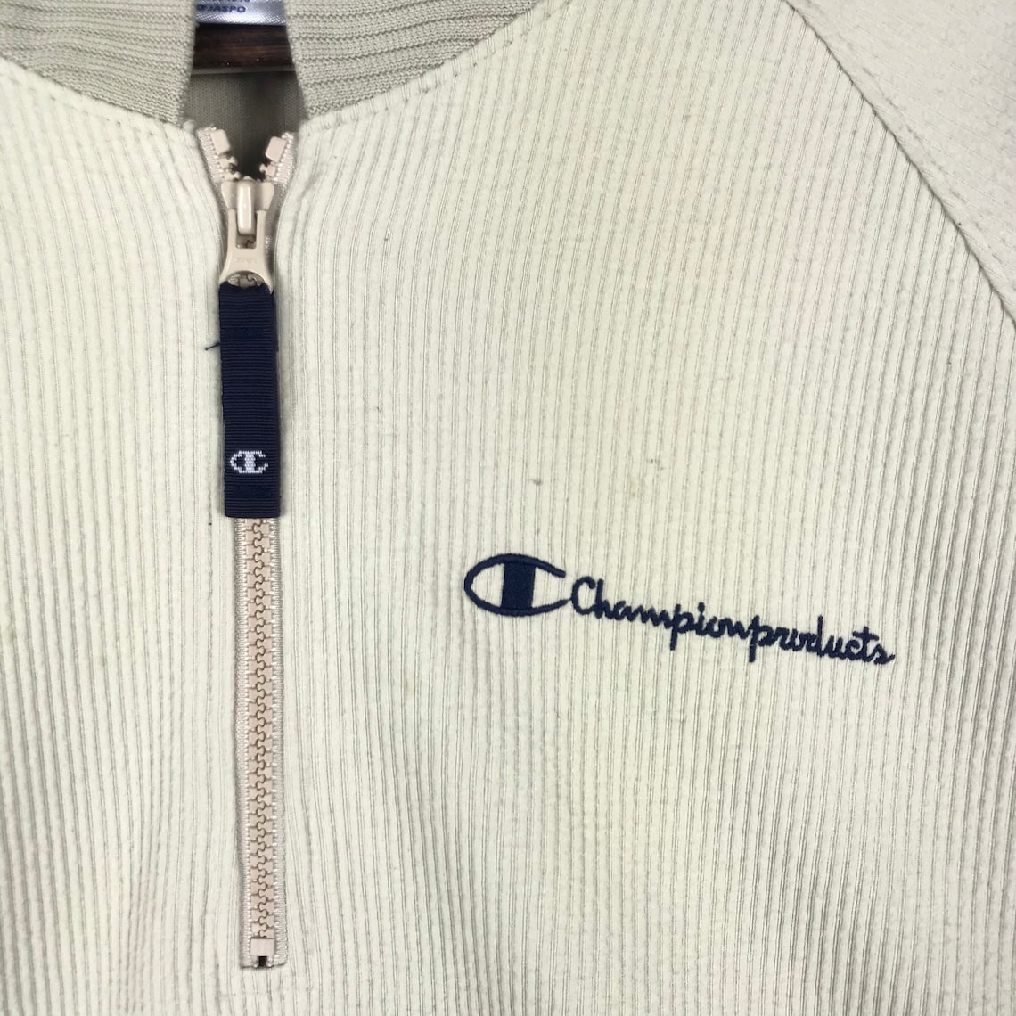 Vintage Champion Half Zip Sweatshirt Made in Japan Spellout Pullover ...