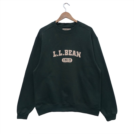 Vintage LL Bean Sweatshirt Big Logo Spellout Crew
