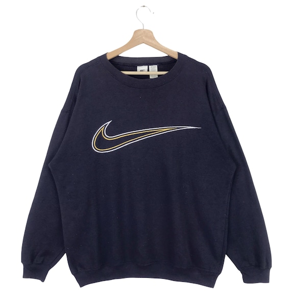 Vintage 90s Nike Sweatshirt Crewneck Pullover Embroidery Swoosh Logo Nike  Sport Size Large 