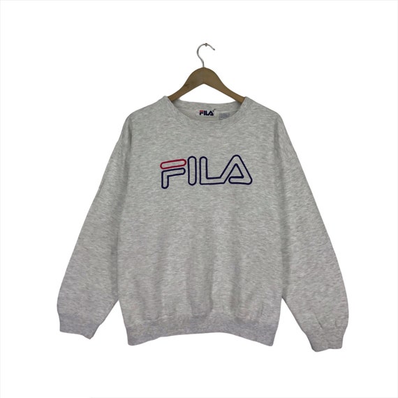 Vintage Fila Sweatshirt Big Logo Pullover Sweats