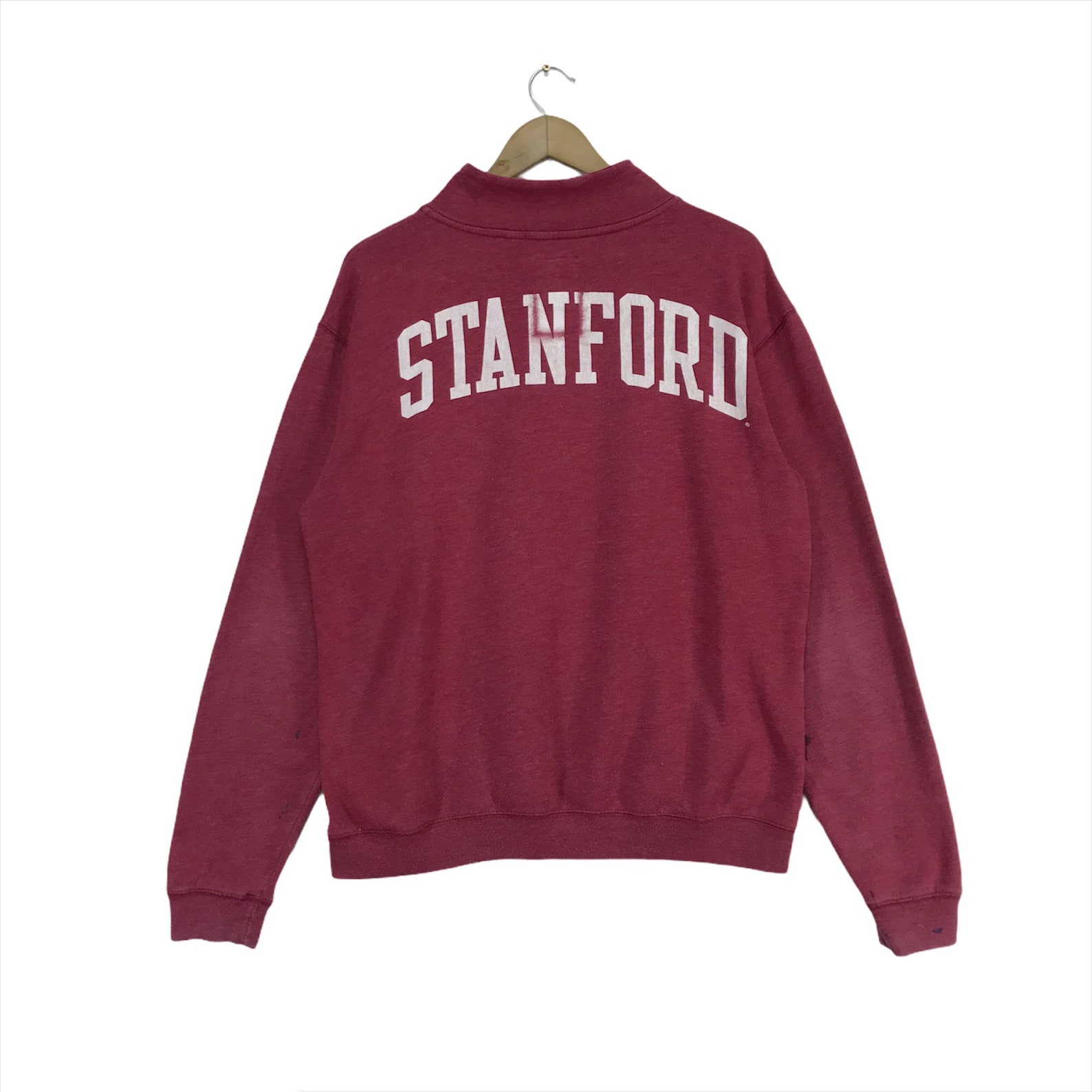 Vintage Stanford University Sweatshirt Half Zip Big Logo | Etsy