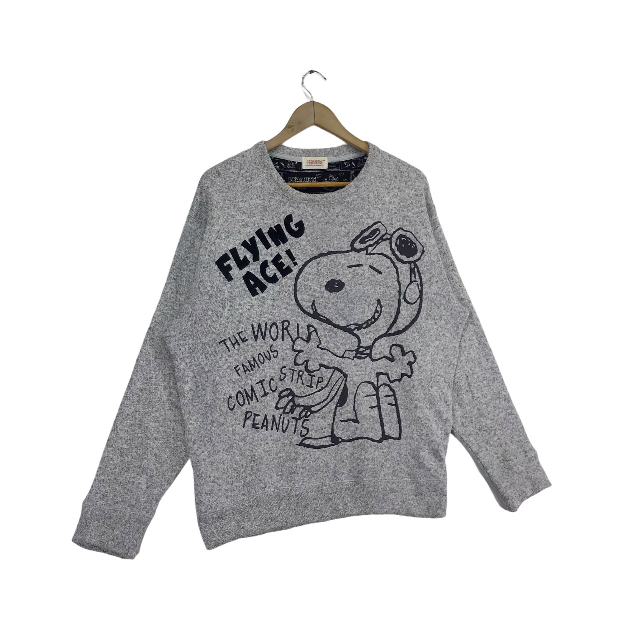Vintage Peanuts Sweatshirt Crewneck Sweatshirt Big Logo Etsy