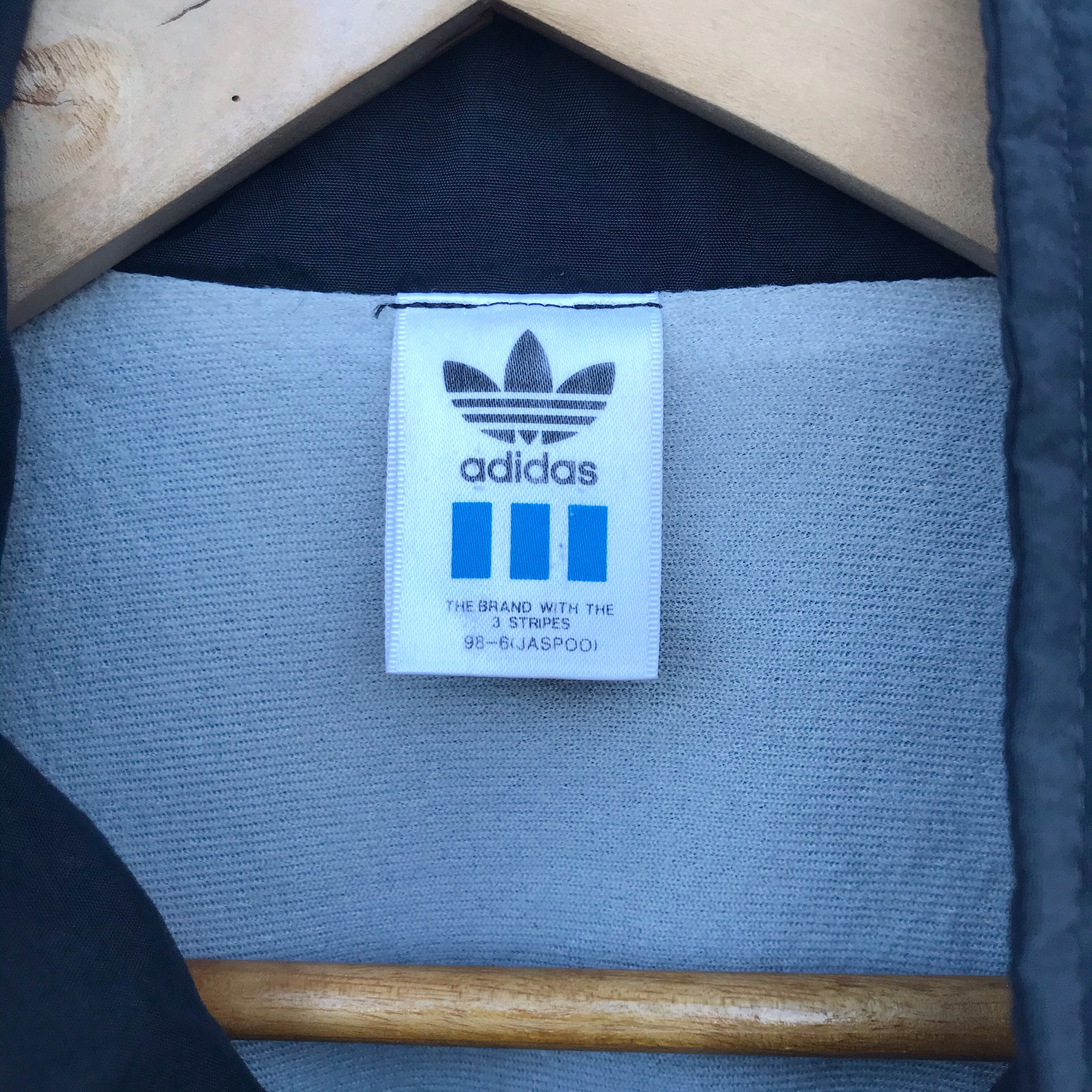 Vintage 90s Adidas Windbreaker Jacket Black Zipper Made in Japan Etsy Singapore