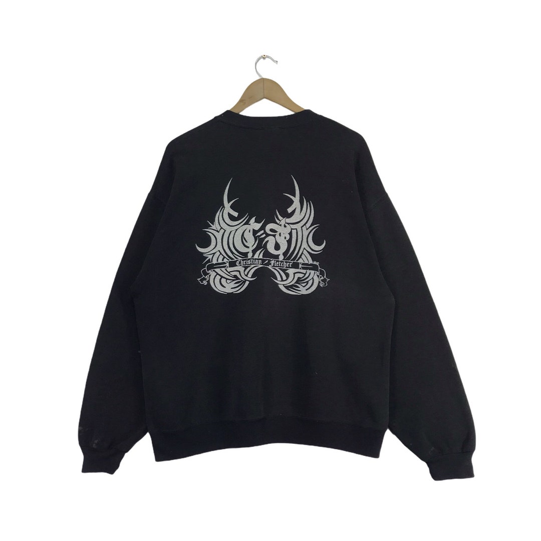 RARE Vintage 90s Christian Fletcher Sweatshirt Art Surfing Etsy