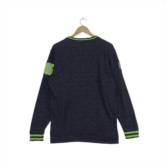 Vintage Seattle Seahawks Sweatshirt Spellout Big … - image 7