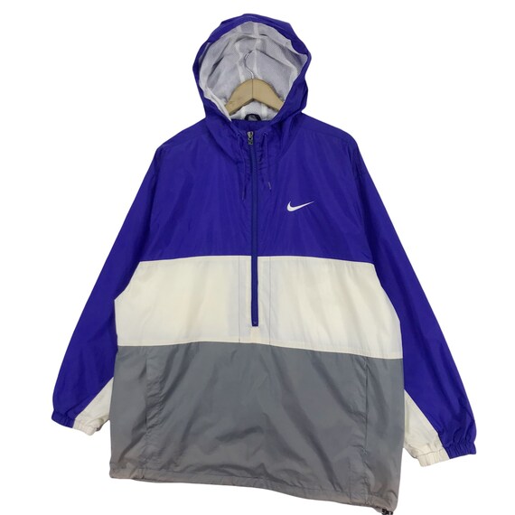 Vintage 90’s Nike Hoodie Half Zip Windbreaker  Ni… - image 3