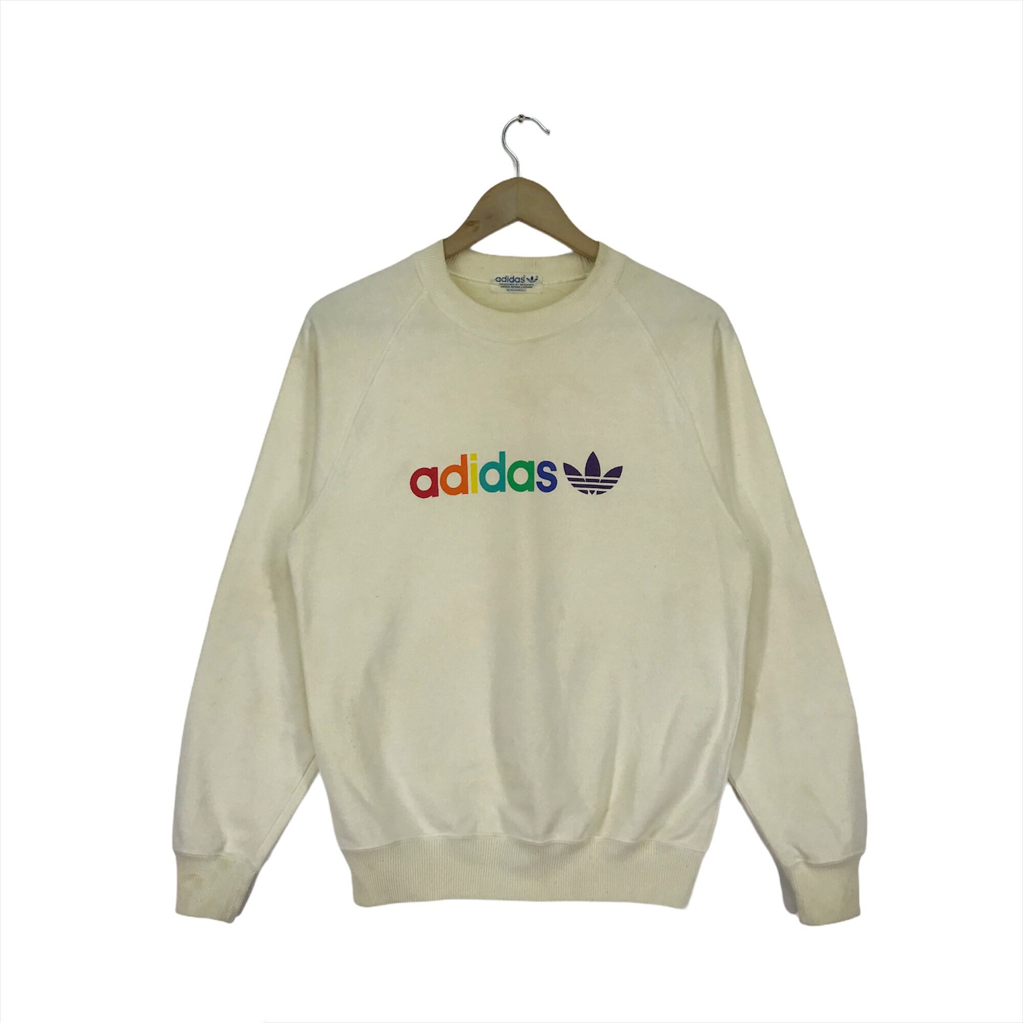 Vintage Adidas Sweatshirt Spellout Big Logo Pullover Medium | Etsy