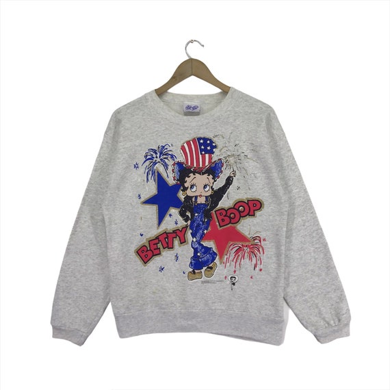 Vintage 90s Betty Boop Sweatshirt Crewneck Spello… - image 1