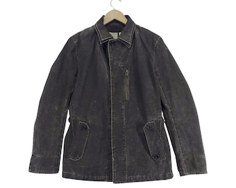 Vintage boicot Chore chaqueta botón hasta diseñador japonés Chore chaqueta tamaño mediano