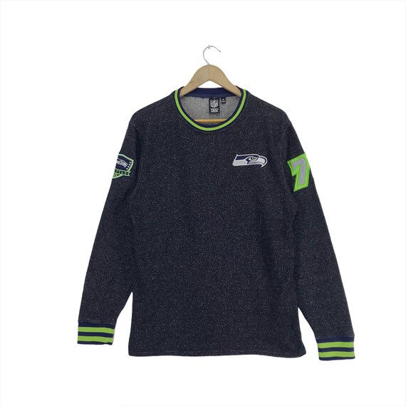 Vintage Seattle Seahawks Sweatshirt Spellout Big … - image 1