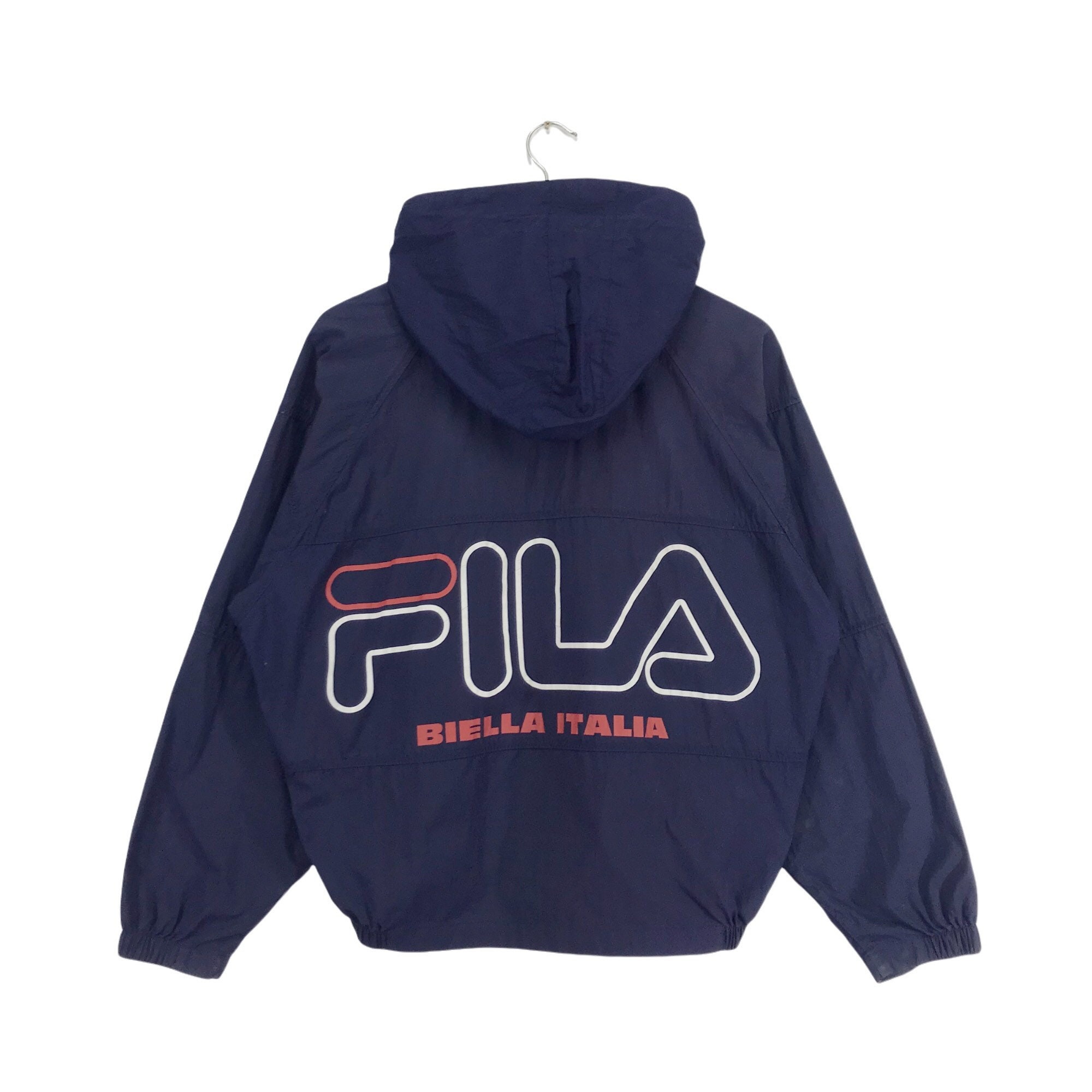 Vintage Fila Hoodie Fila Biella Italia Bomber Jacket Zipper Hoodie