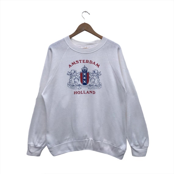 Vintage Amsterdam Sweatshirt Spellout Big Logo Cr