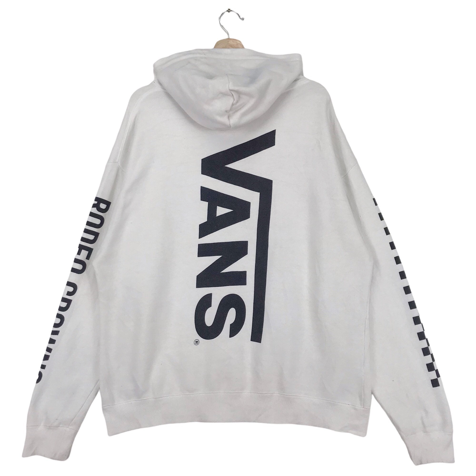Vintage Vans Sweatshirt Hoodie Pullover Big Logo Design