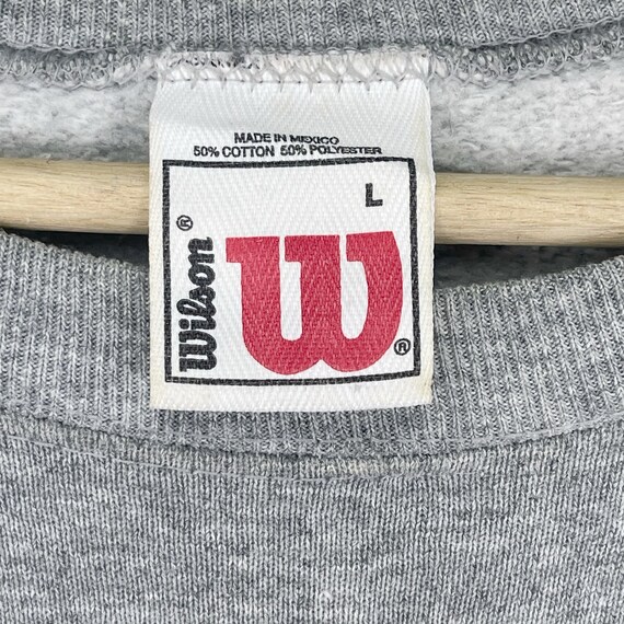 Vintage 90’s Wilson Sweatshirt Big Logo Americans… - image 7