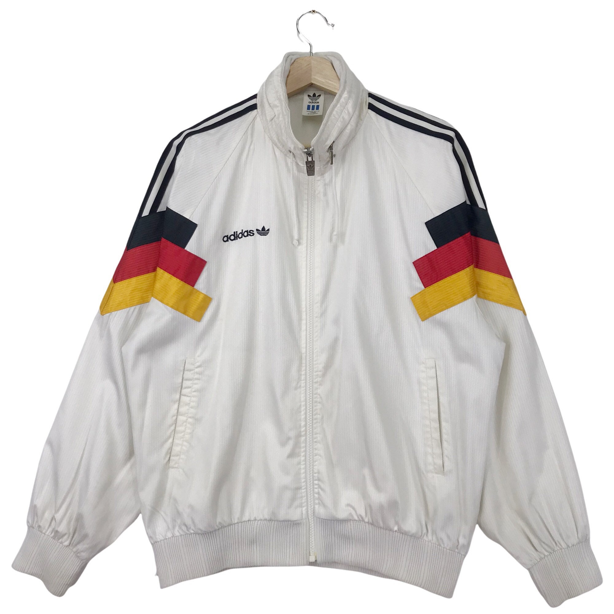 RARE Vintage 90s Adidas Germany Stripes Jacket Hoodie - Etsy