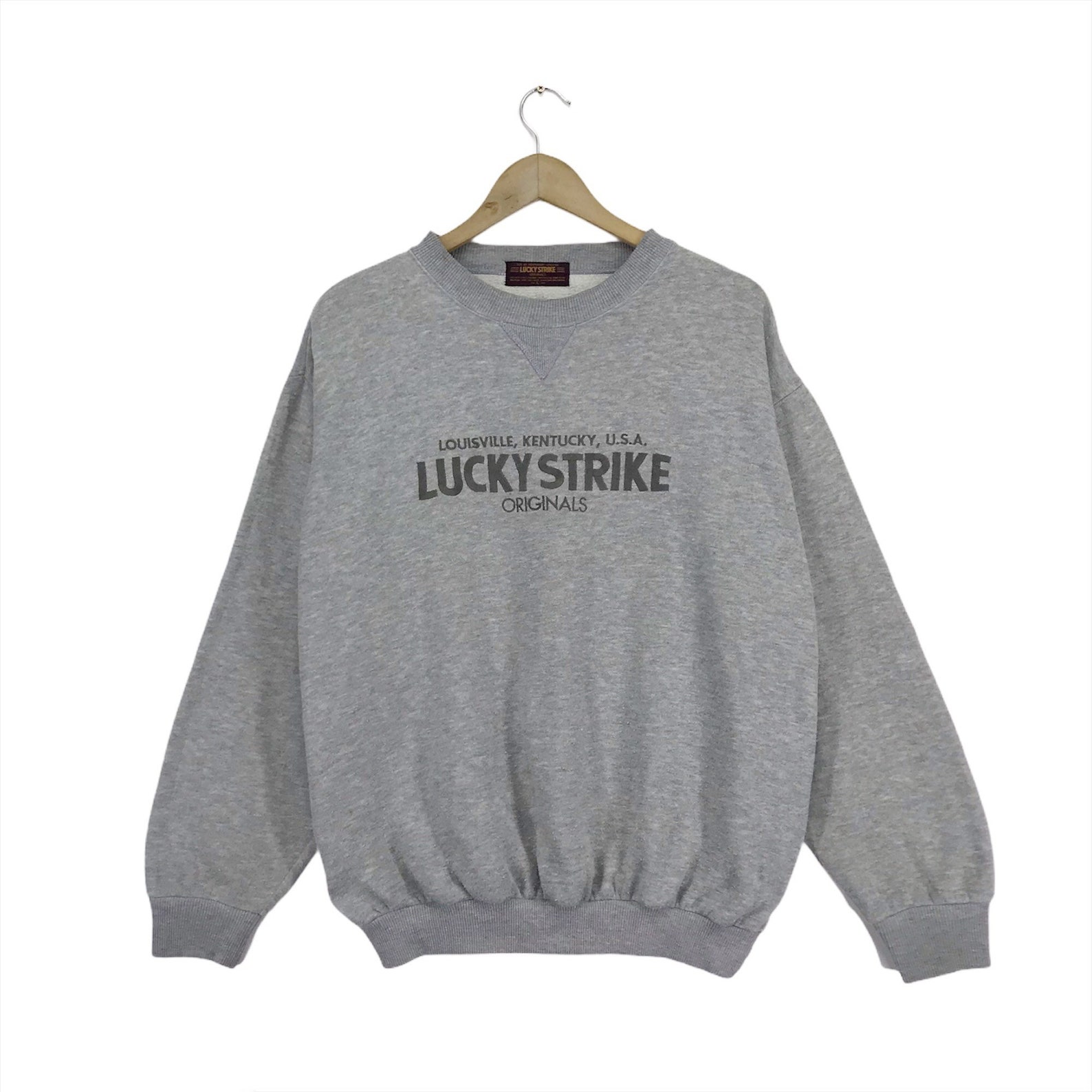 Vintage Lucky Strike Sweatshirt Crewneck Pullover Spellout | Etsy