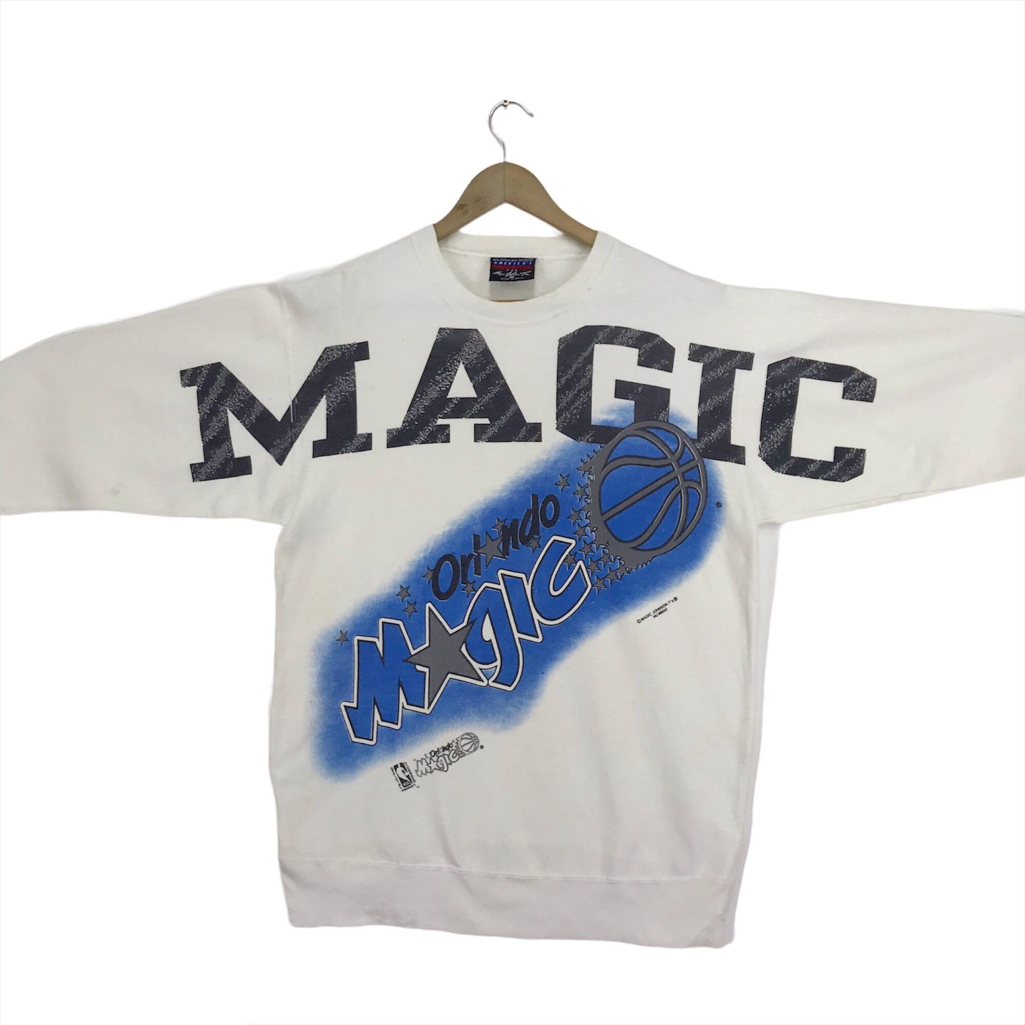 Vintage 90s NBA Orlando Magic Sweatshirt Crewneck Spellout Over