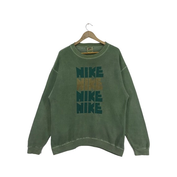 Vintage années 90 Nike Sweatshirt Crewneck Spellout Big Logo - Etsy France